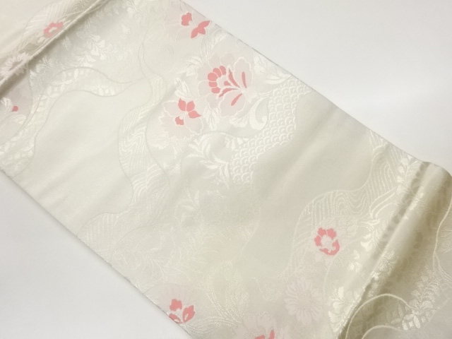 JAPANESE NAGOYA OBI / WOVEN ABSTRACT MICHINAGADORI
